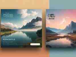 写真 美しいベクトル風景イラスト 野外旅行とアドベンチャーコンセプト 背景の壁紙として使用 ウェブサイトのテンプレート ウェブデザイン