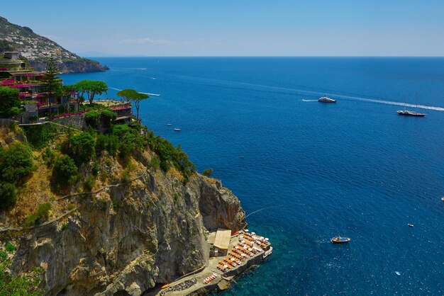 Beautiful view on Amalfi coast Italy