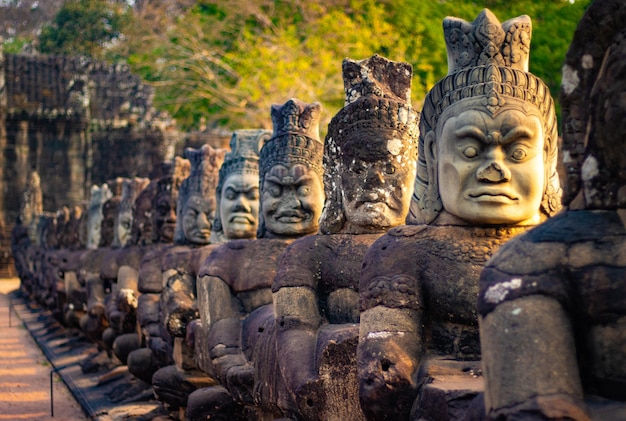 A beautiful view of Angkor Wat Temple located in Siem Reap Cambodia