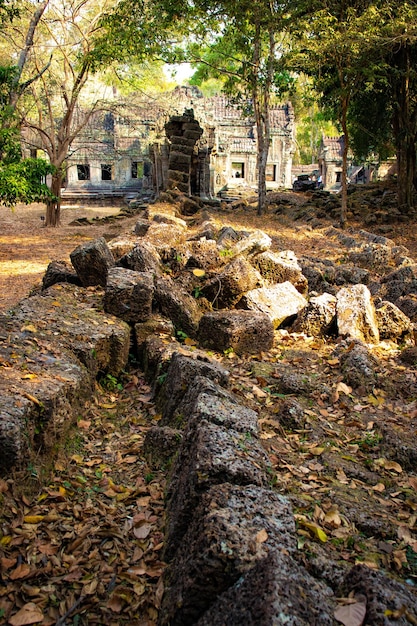 A beautiful view of Angkor Wat Temple located in Siem Reap Cambodia