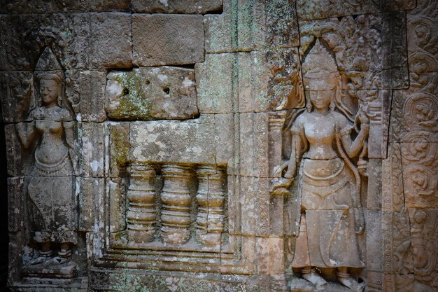 A beautiful view of Angkor Wat Temple located in Siem Reap Cambodia