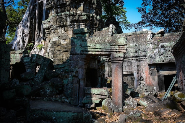 A beautiful view of Angkor Wat Temple located in Siem Reap Cambodia