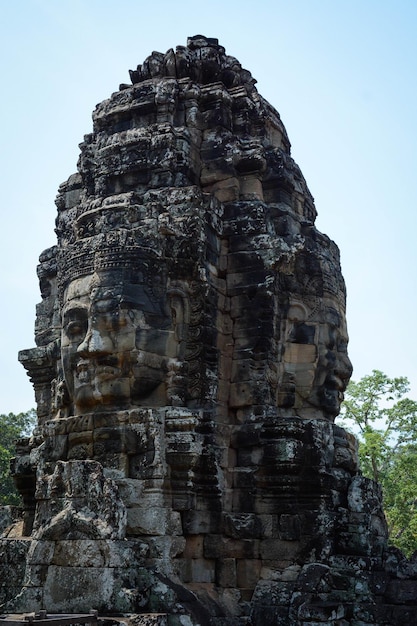 A beautiful view of Angkor Wat temple located in Siem Reap Cambodia