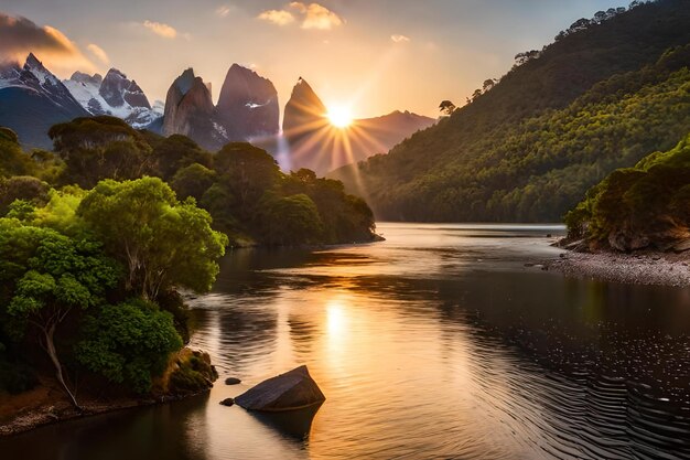 Foto bellissima vista in australia