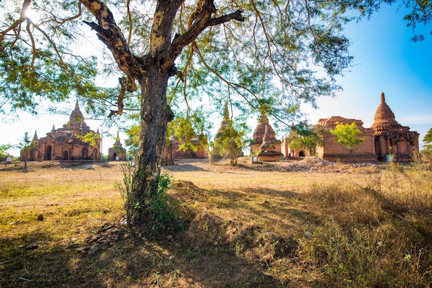 Прекрасный вид на туристическое направление Bagan в Мьянме