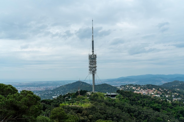 Bella vista sulla città di barcellona