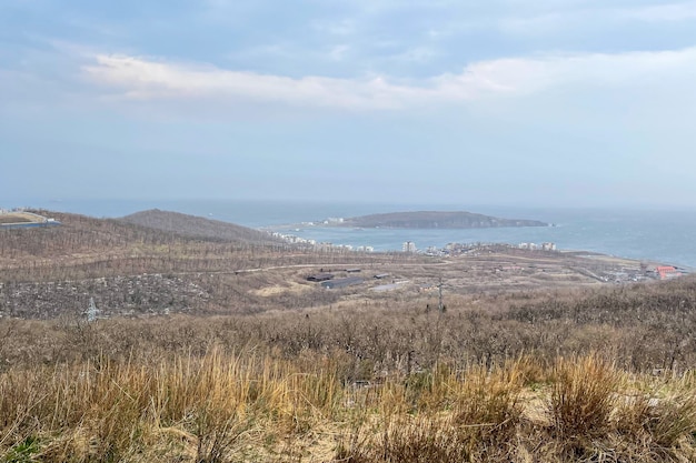 beautiful view to the bay and the ocean