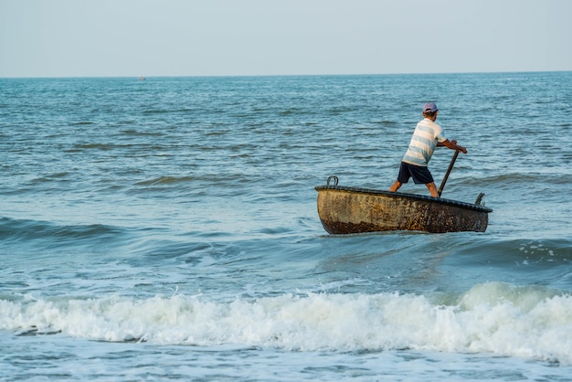 A beautiful view of the beach in Hoi An Vietnam