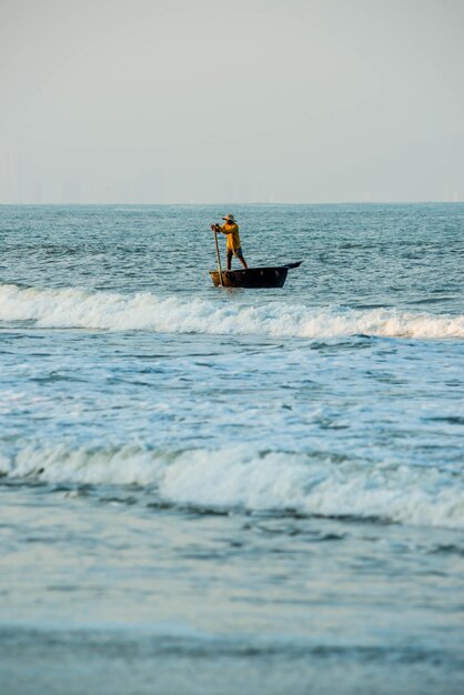 A beautiful view of the beach in Hoi An Vietnam