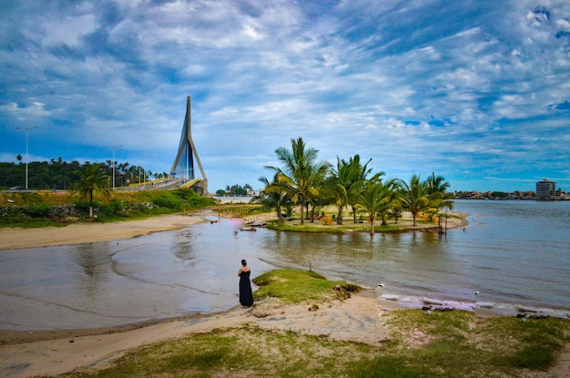 A beautiful view of the beach in Ilheus Bahia Brazil