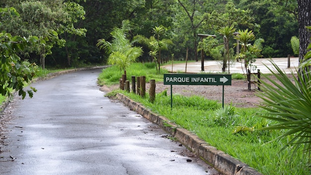 ブラジルのブラジリアにある植物園の美しい景色