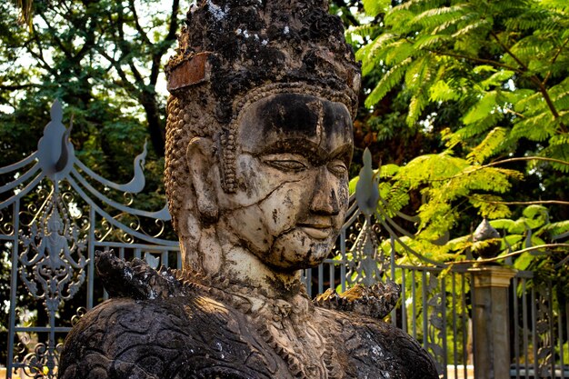 A beautiful view of Buddha Park located in Vientiane Laos