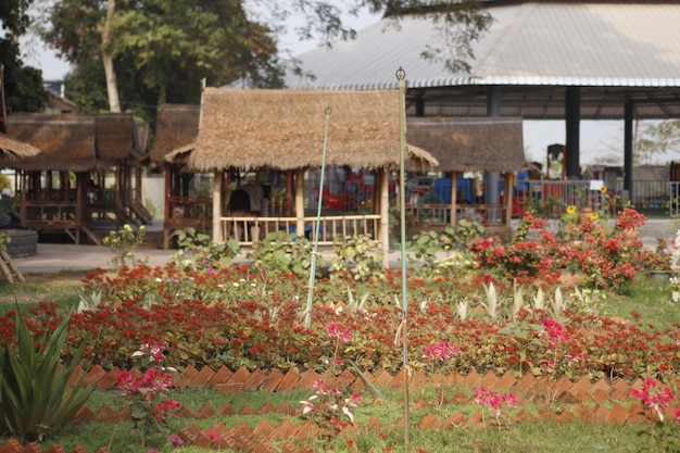 A beautiful view of Buddha Park located in Vientiane Laos