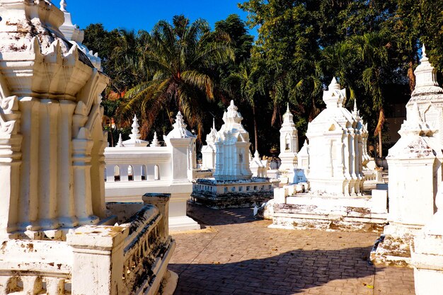 A beautiful view of buddhist temple located in Chiang Mai Thailand