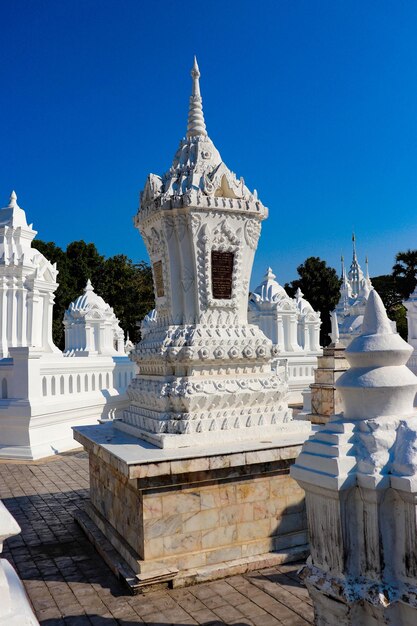 A beautiful view of buddhist temple located in Chiang Mai Thailand