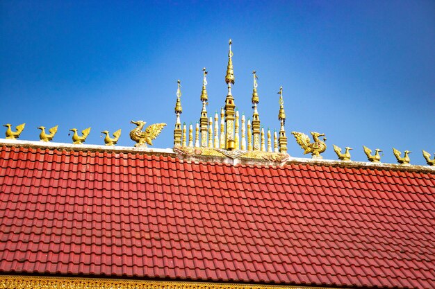 A beautiful view of buddhist temple located in Chiang Rai Thailand