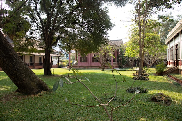 A beautiful view of buddhist temple located in siem reap cambodia