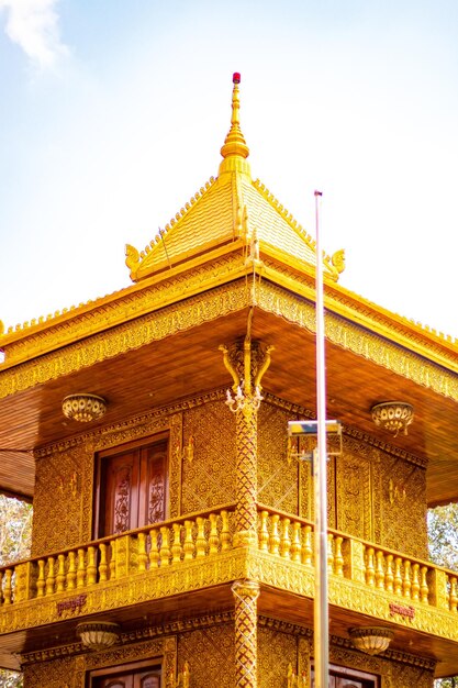 A beautiful view of Buddhist Temple located in Siem Reap Cambodia