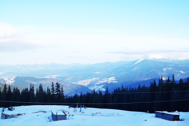 Beautiful view of Carpathian Mountains