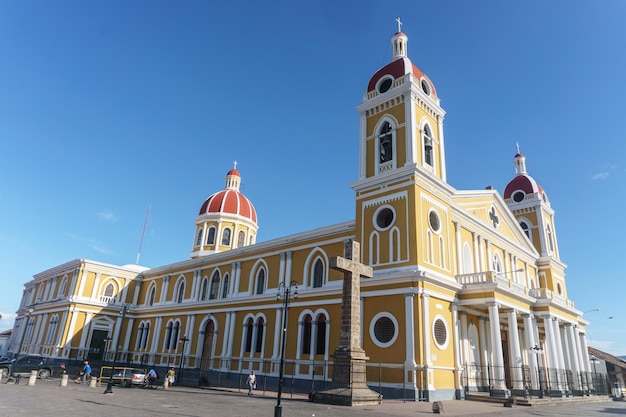 Beautiful view of Cathedral from Granada, Nicaragua