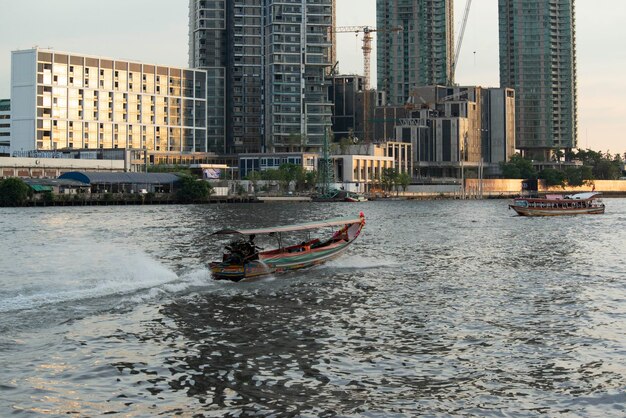 A beautiful view of Chao Phraya River in Bangkok Thailand