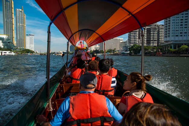 A beautiful view of Chao Phraya River in Bangkok Thailand