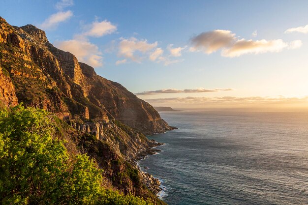 Beautiful view of Chapman's Peak Drive Hout South Africa