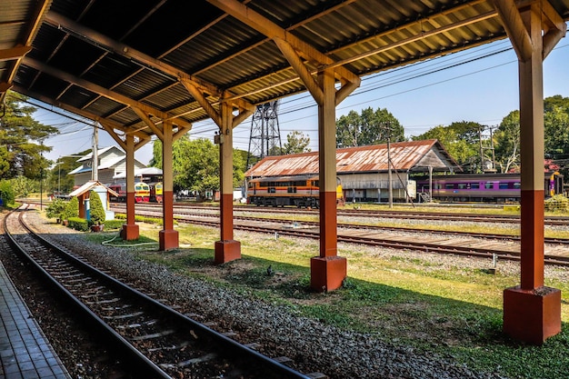 A beautiful view of chiang mai train station in thailand