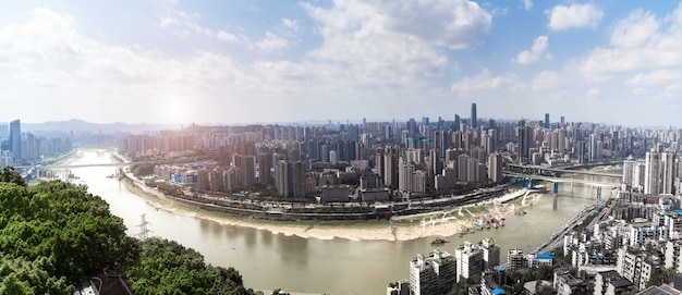 Beautiful view of chongqing city skyline