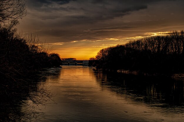 Foto bella vista sulla città di ingolstadt