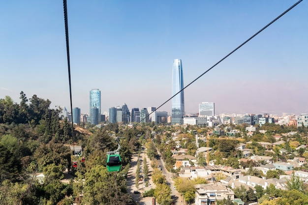 Beautiful view of the city of Santiago de Chile