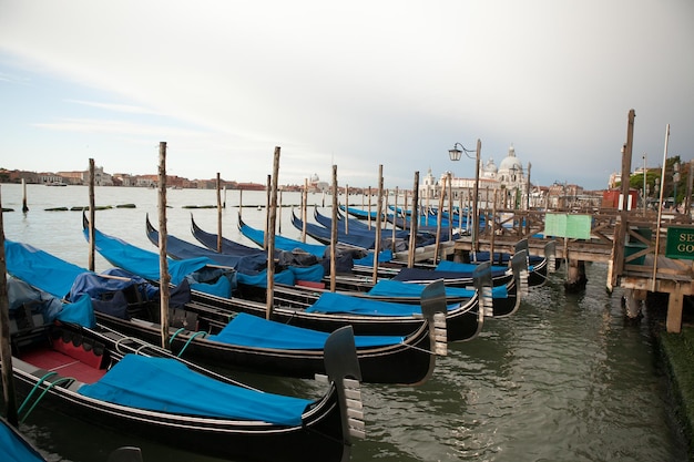 beautiful view of the city on the waters of Ventia in Italy