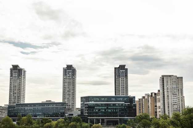 Beautiful view of cityscape with modern buildings