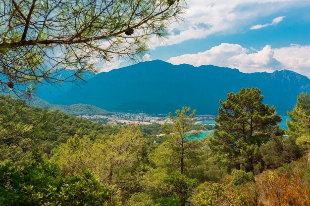 Foto bella vista sulla costa vicino a kemer antalya turchia kemer antalya regione mediterranea turchia lycia