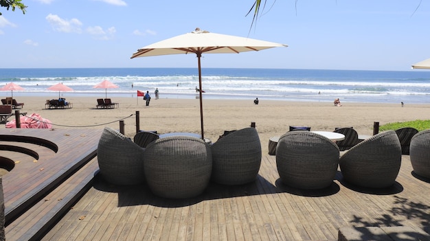 A beautiful view of Double Six Beach in Bali Indonesia