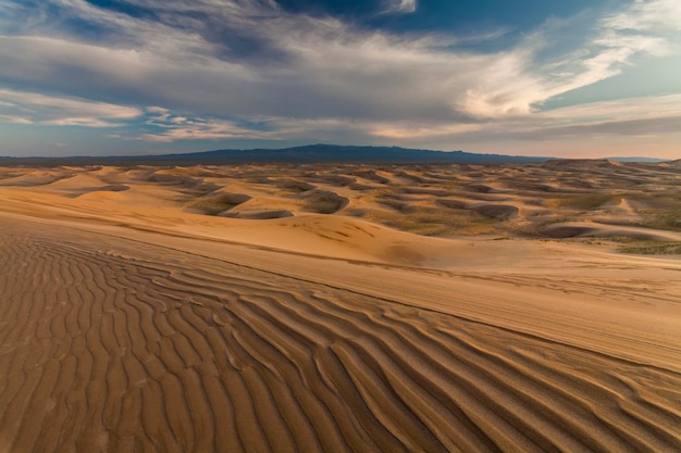 Beautiful view of the dunes of the Gobi Desert Mongolia