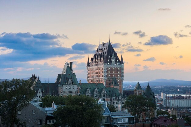 カナダのケベック市にあるフェアモント・レ・シャトー・フロンテナックの美しい景色