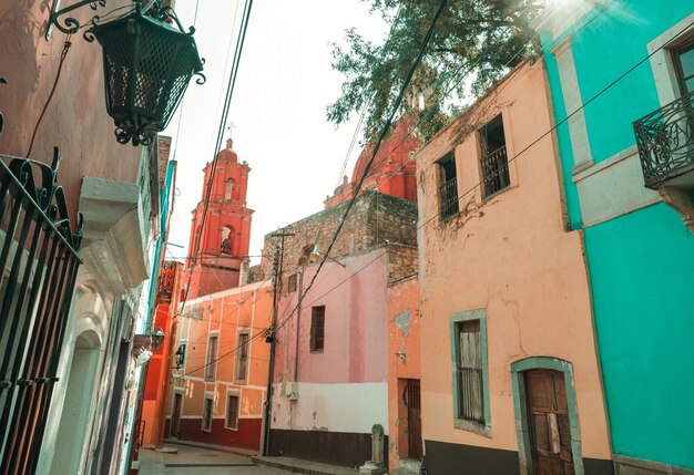 Beautiful view of the famous city of Guanajuato Mexico