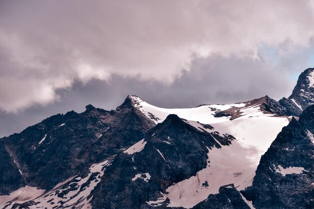 Beautiful view of Italian Alps seen from Gran Paradiso National Park