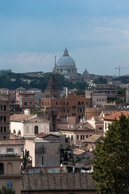 Splendida vista della roma italiana in estate