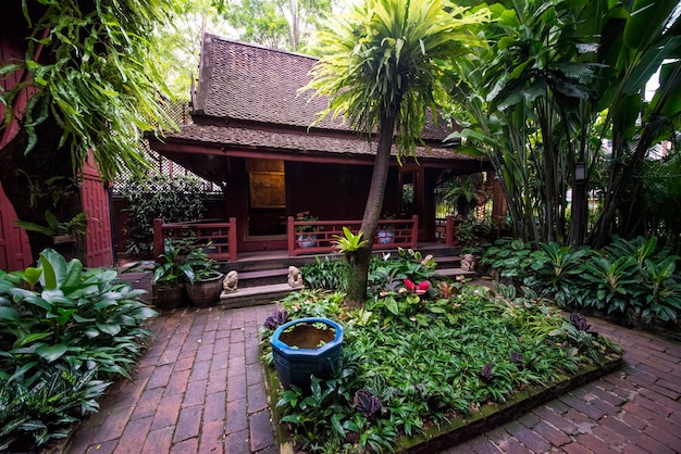 Photo a beautiful view of jim thompson house in bangkok thailand