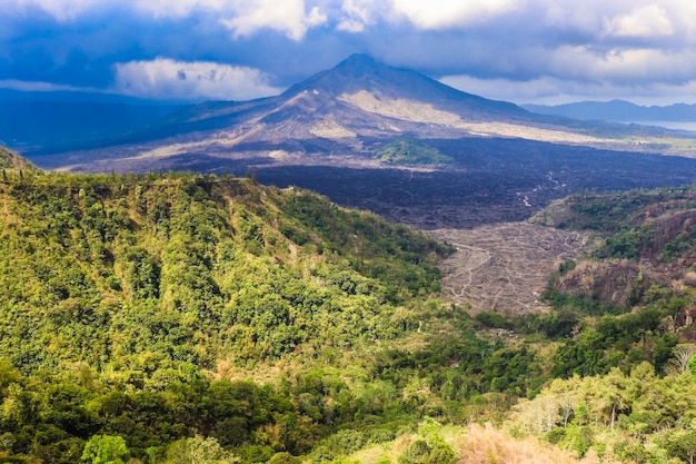 A beautiful view of Kintamani Mountain located in Bali Indonesia