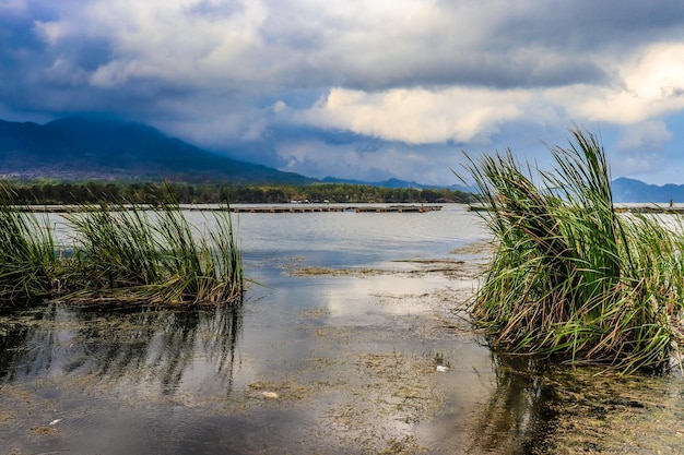 A beautiful view of Kintamani Mountain located in Bali Indonesia