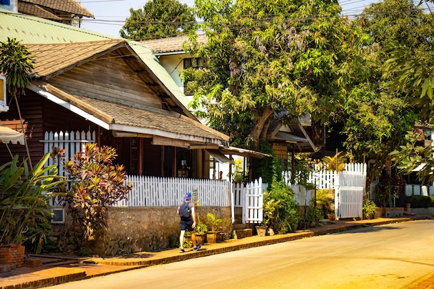 A beautiful view of Luang Prabang city in Laos