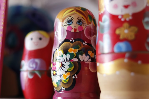 A beautiful view of matrioska russian doll