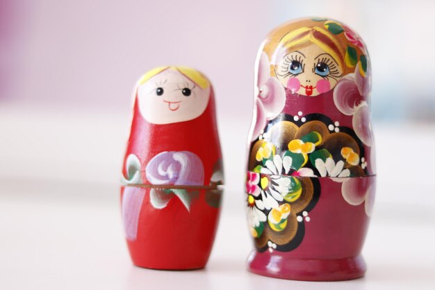 A beautiful view of Matrioska russian doll