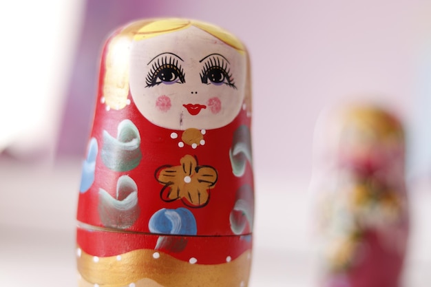 A beautiful view of Matrioska russian doll