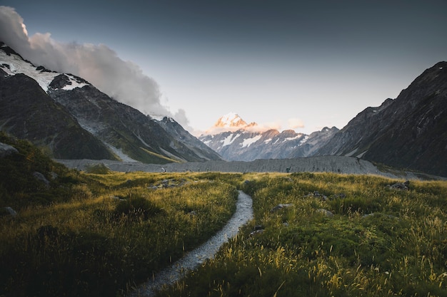 Beautiful view of Mount Cook, New Zealand