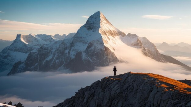 Beautiful view of the mountain Mountain landscape The beauty of nature