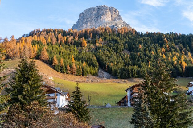 Beautiful view of mountains during spring